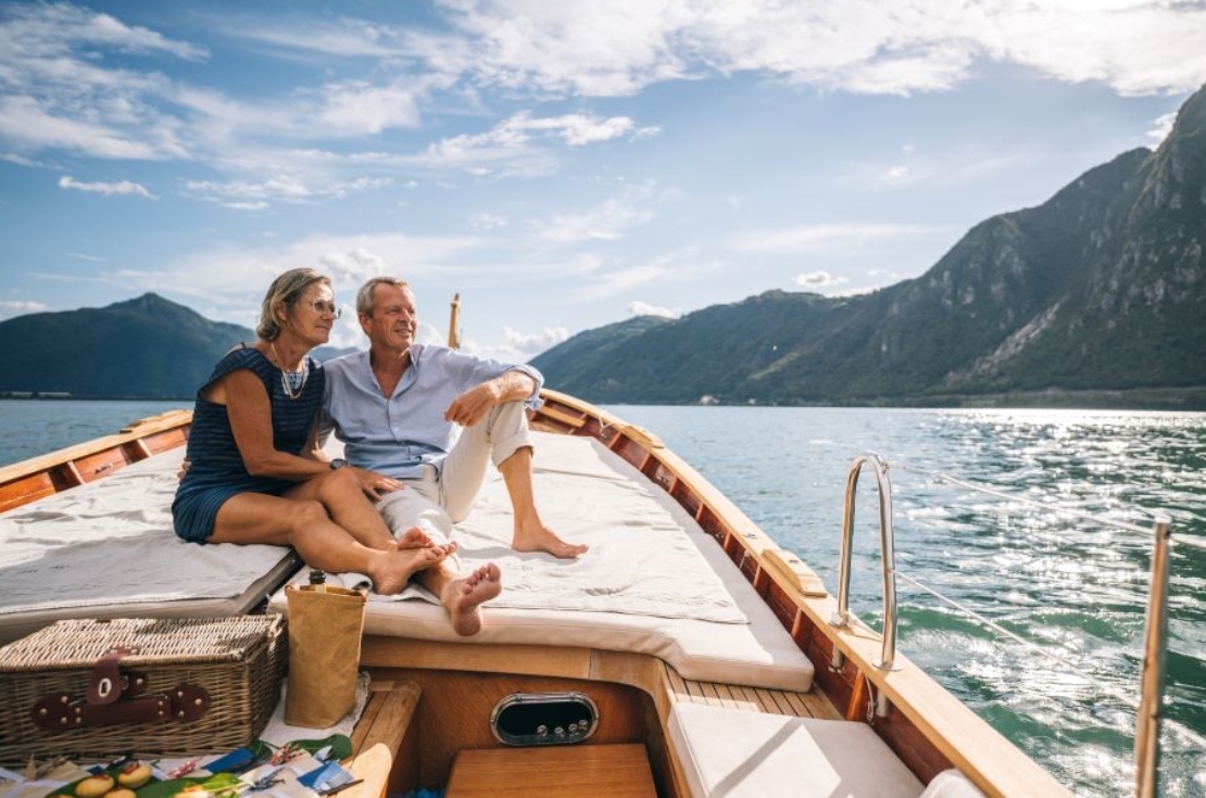 Couple on sailboat